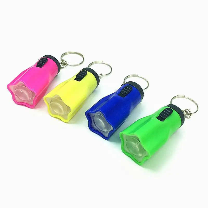 

Mini Flashlight LED Light-Up Toys Keychain Party Favors Kids Toy Gift Gadgets Bag Pendant J2HD
