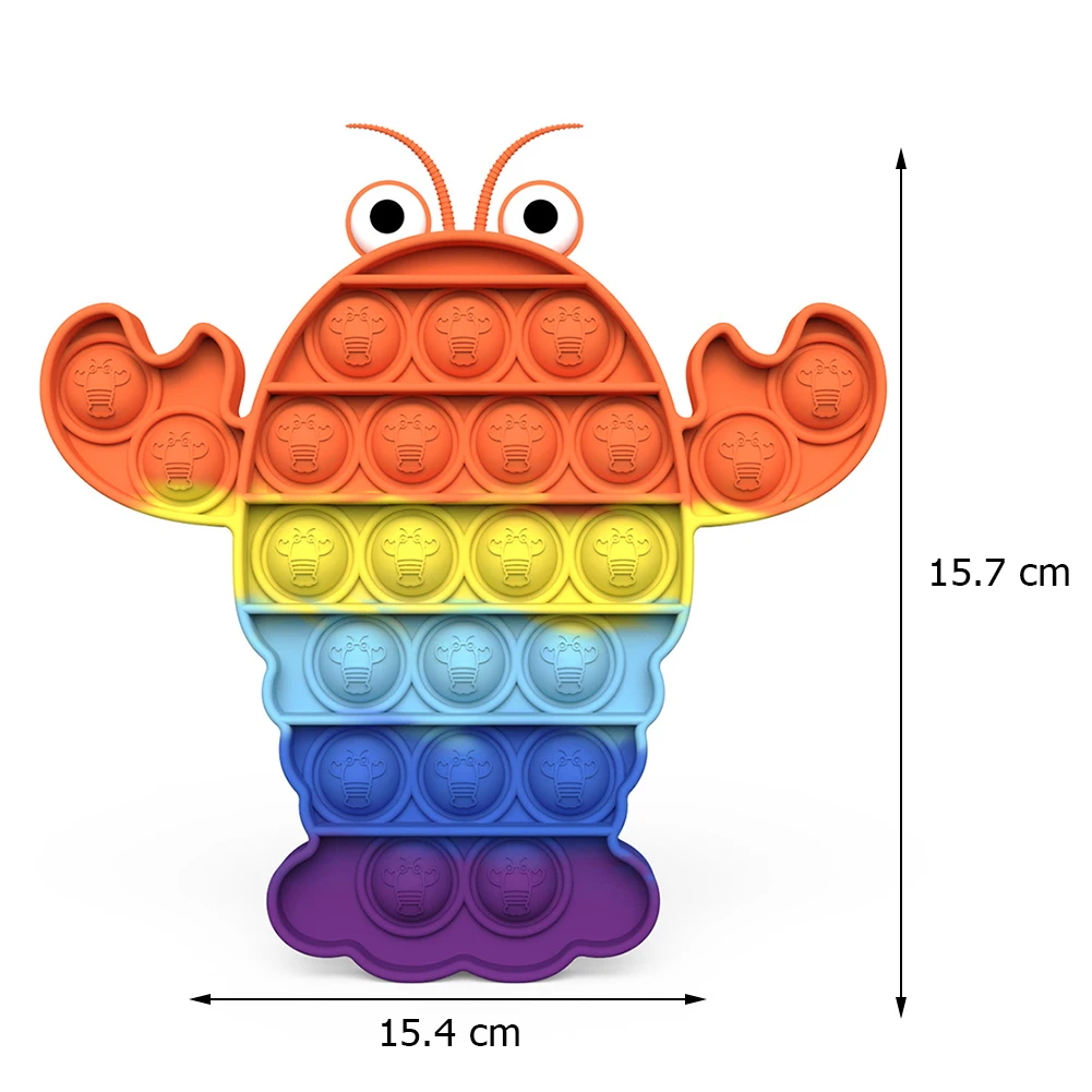 

New Silicone Push Bubble Fidget Toys Anti Stress Educational Toy Special Needs Stress Reliever Toys For Children And Adults