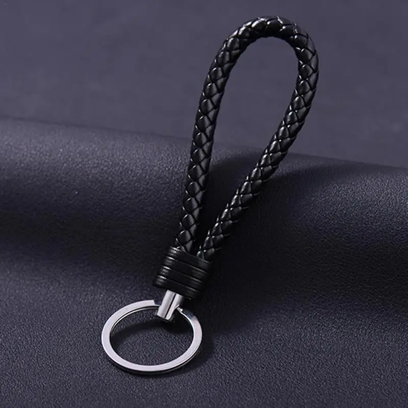 Universal Braided Leather Keychain Key Chain Ring for Fiat 500 Opel Insignia Vectra c Suzuki Swift Sx4 Hyundai Ix35 Creta Nissan |