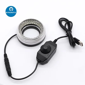 72 Lamp Beads Diameter 50MM Ring Adjustable Brightness LED Light for Industrial Stereo Microscope La in India