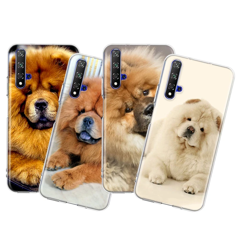 

Cute Chow Chow dog Silicone Cover For Honor 20 30 20S 20E 30i 30S V20 V30 Lite Pro Plus 5G Transparent Phone Case
