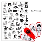 16 надписей, наклейки для ногтей, английские слова, буквы, дизайн, дизайн ногтей, украшения, маникюр, дизайнерская наклейка, s для ногтей