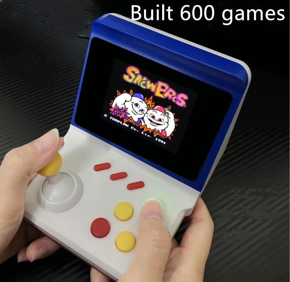 Новая ретро-игровая консоль Powkiddy A5 джойстик встроенный 600 игр поддержка двойной