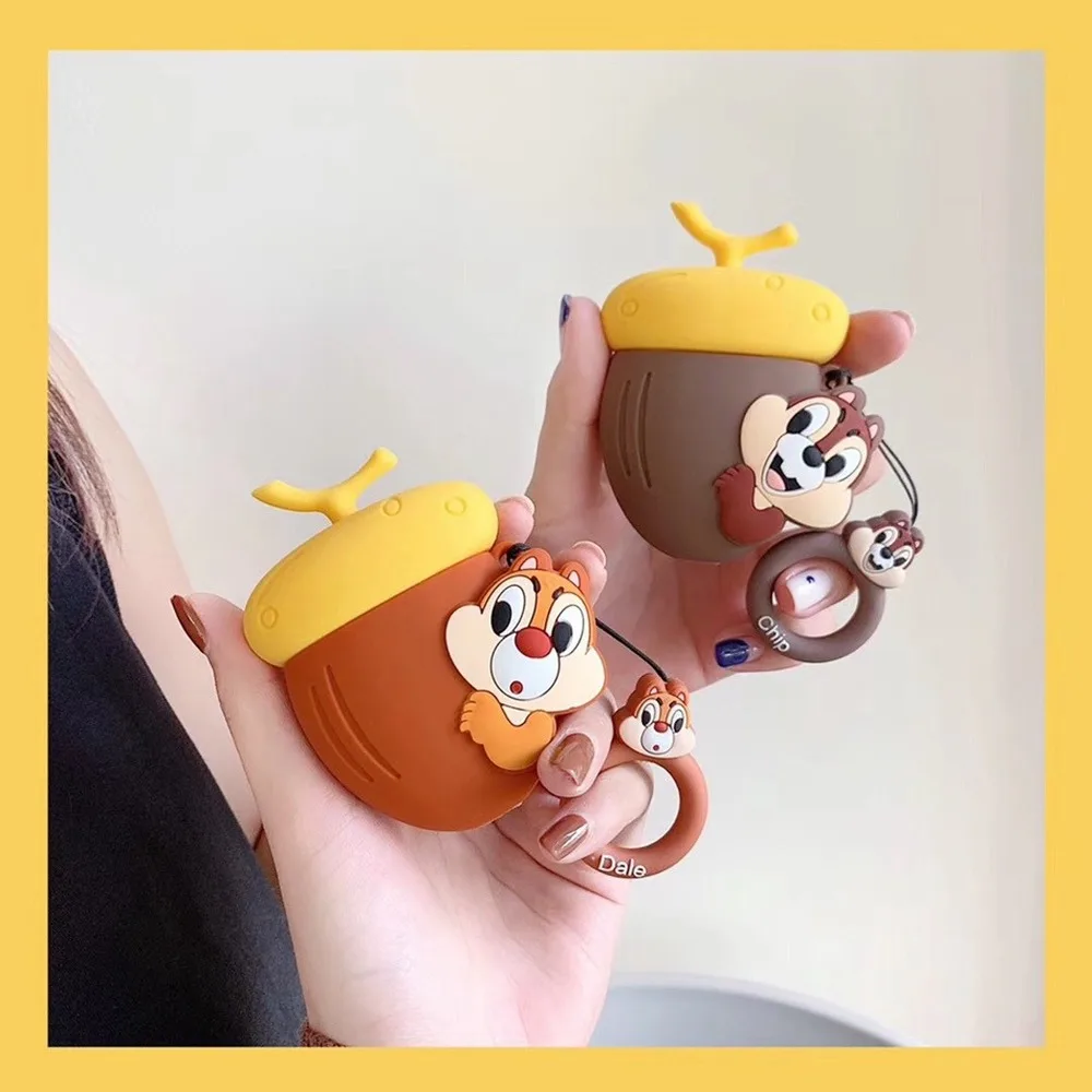 Для AirPods 1/2 чехол для наушников с милым мультяшным белкой s Apple Airpods 2 Kawaii мягкий