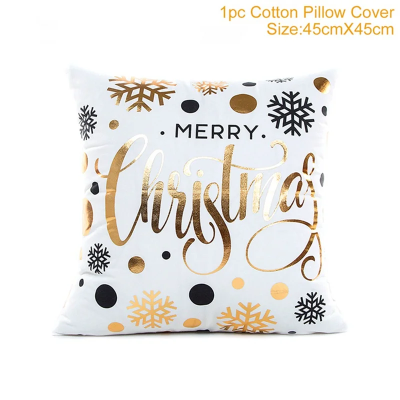 Gold Pillowcase 1 шт. рождественские украшения для дома Navidad kerst decoratie плюшевые украшения с подвеской в виде оленя лося и оленя год - Цвет: Gold Pillowcase