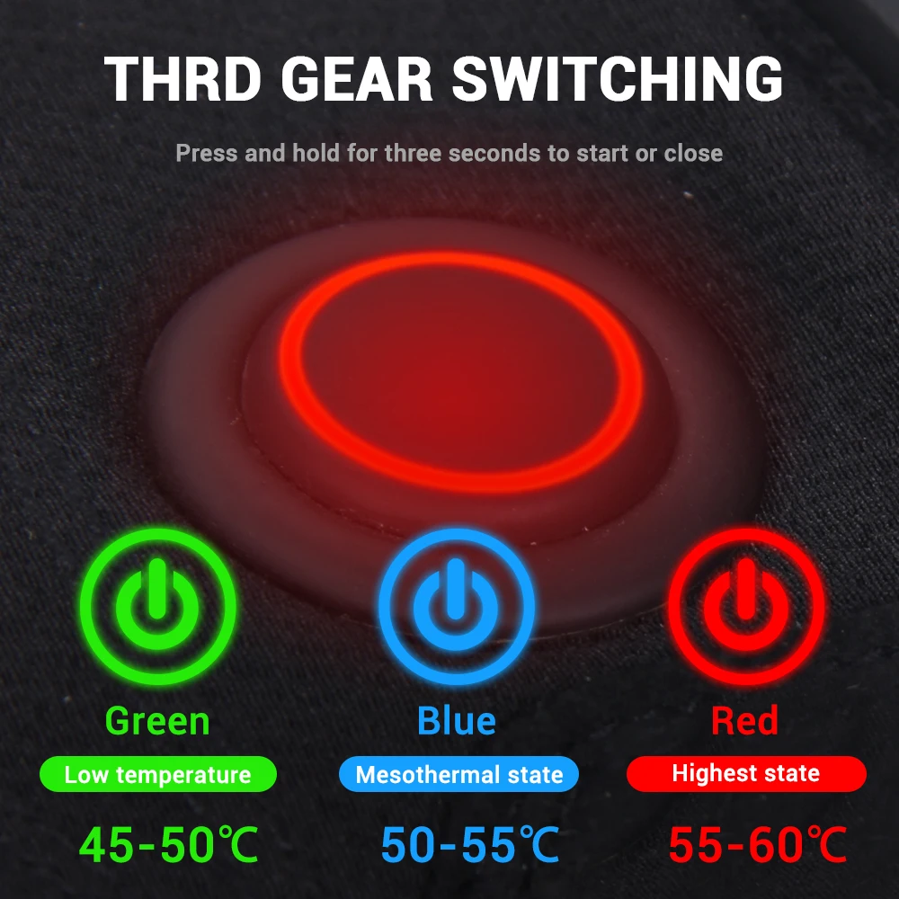 

DUHAN Motorcycle Heated Gloves Touch Screen Winter Warm Motorcycle Gloves Waterproof Rechargeable Heating Thermal Gloves
