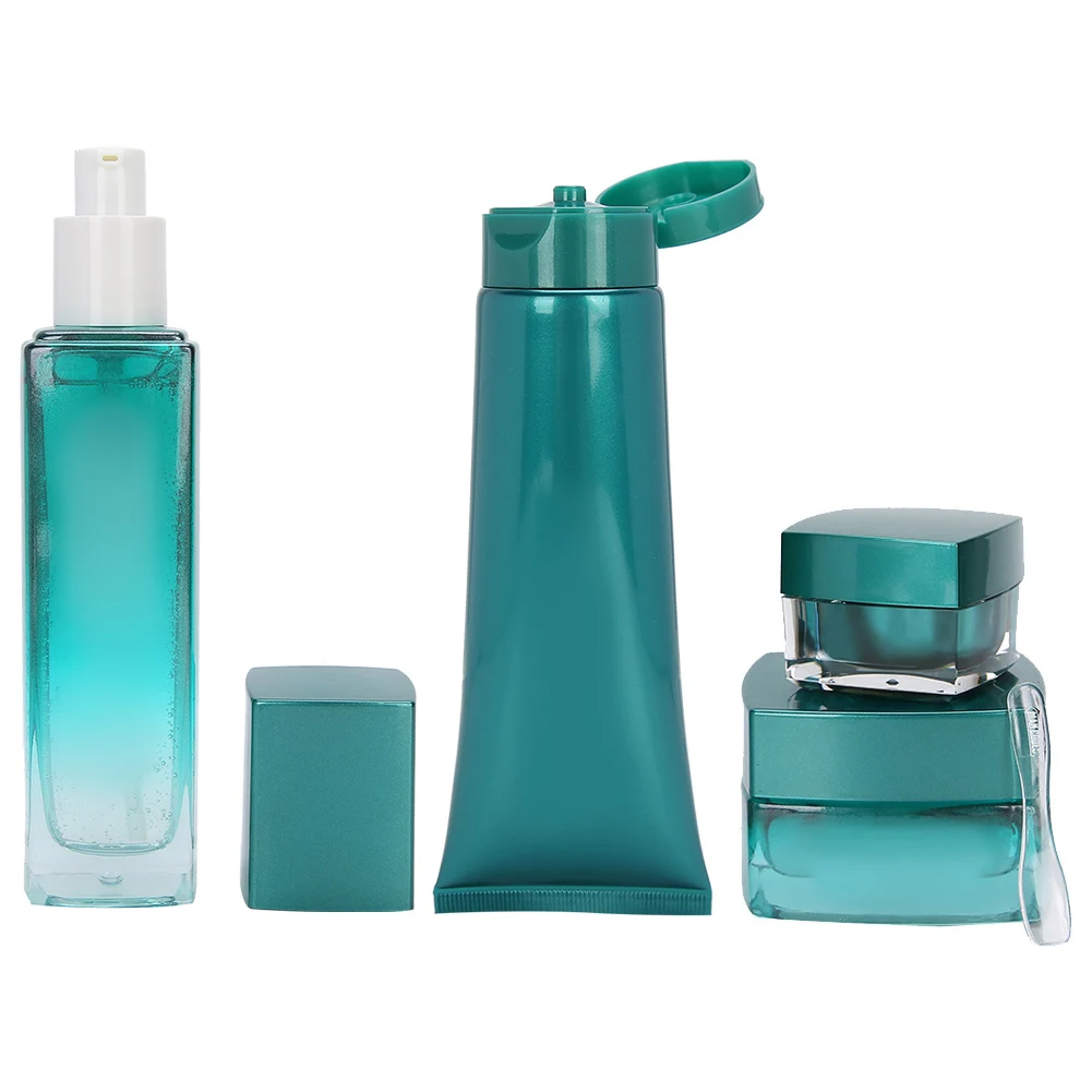 

4pcs Men Skin Cares Set Refreshing Oil Control Acne Removal Facial Cleanser Cream Serum