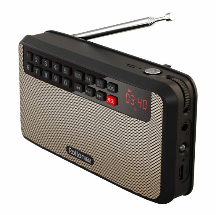 JINSERTA FM Радио Портативный TF карта динамик цифровой Мультимедиа стерео MP3 музыка громкий динамик фонарик для спорта на открытом воздухе - Цвет: Красный