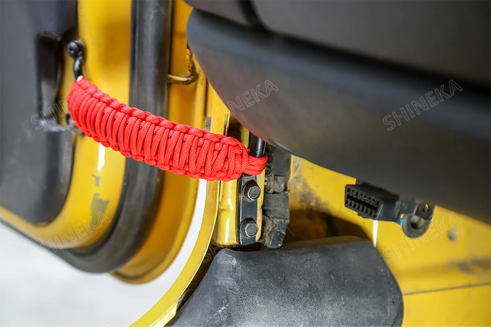 Натяжные ремни для Jeep Wrangler TJ 1997-2006 Передняя и задняя дверь Регулируемый ограничительный защитный ремень для Jeep Wrangler