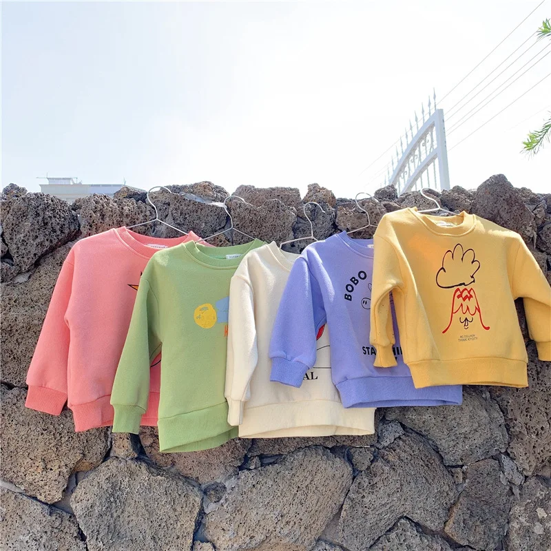 Детские повседневные толстовки с длинными рукавами и принтом героев