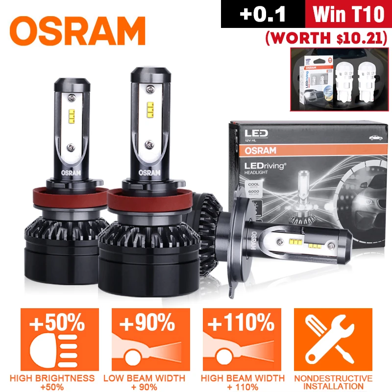 Лампа Ксеноновая OSRAM H1 H4 H7 HB3 HB4 светодиодные лампы авто 9012 HIR2 9005 9006 h11 Светодиодная