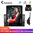 Автомобильное радио Camecho, Android 8,1, 2 Din, 1080P, мультимедиа, Wi-Fi, GPS, FM, видеоплеер, 2.5D IPS + экран для Volkswagen, Toyota, Golf, Polo