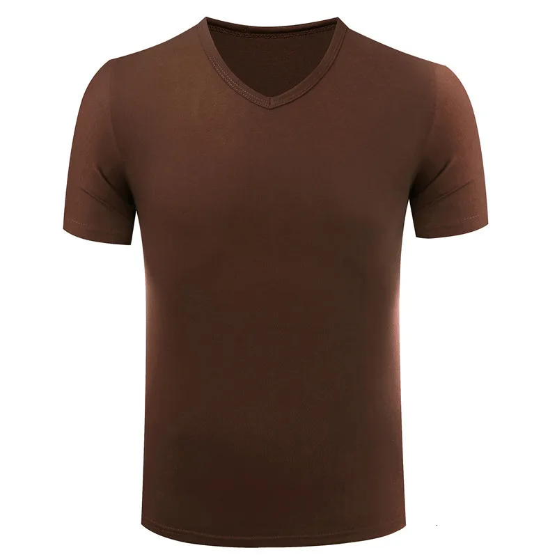 Коллекция футболка Homme короткие футболки Mouw мужские эластичные из лайкры с v