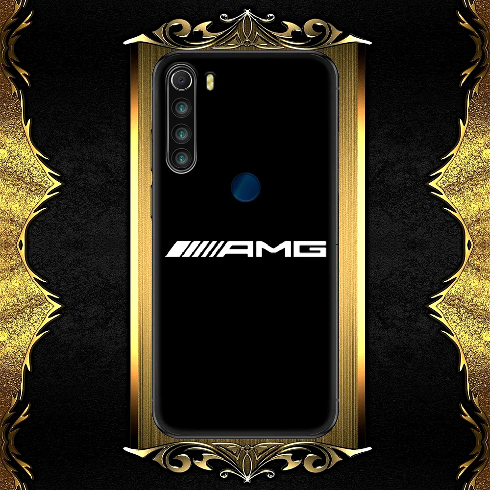 

Mercedes Benz Amges Car Phone Case Cover Hull For XIAOMI Redmi 8 9 9C Note 6 7 8 9 9S K20 K30 K40 Pro Plus black Coque Tpu Funda
