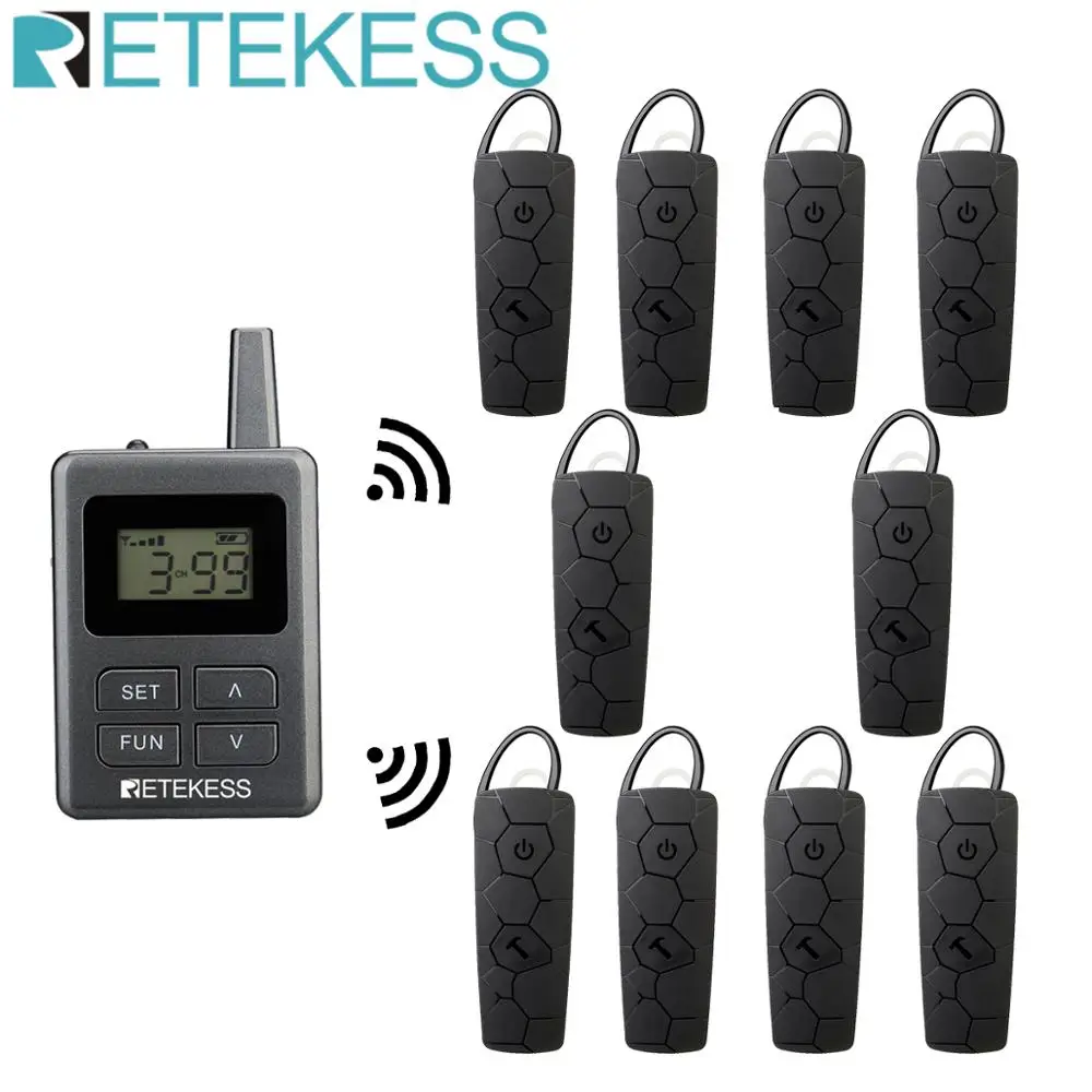 Профессиональная подвесная Беспроводная система гида Retekess TT108 2 4 ГГц для