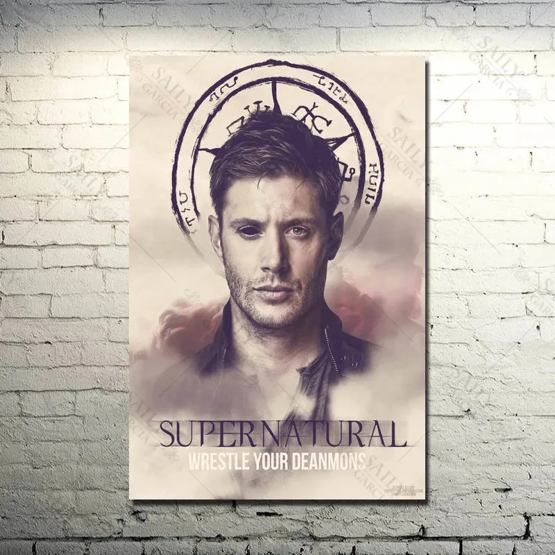 

Movies Star Posters Dean Sam Winchester Canvas Painting Supernatural Devil Ghost Art Print Posters Tv Series Wall Pictures