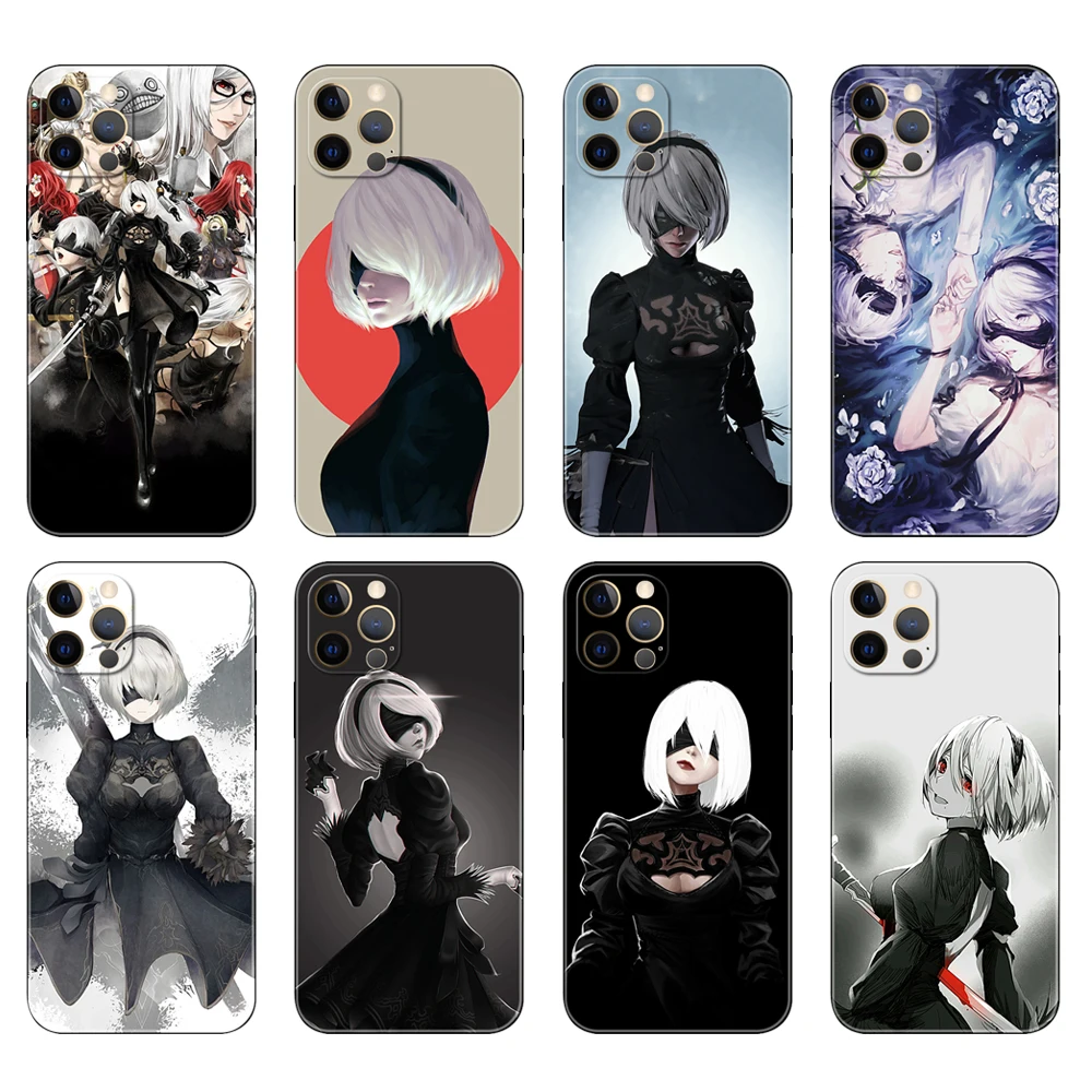 Чехол-накладка для iphone 5 5s se 2020 6 6s 7 8 plus x 10 XR XS 11 12 mini pro MAX yorha 2 type b 2B | Мобильные