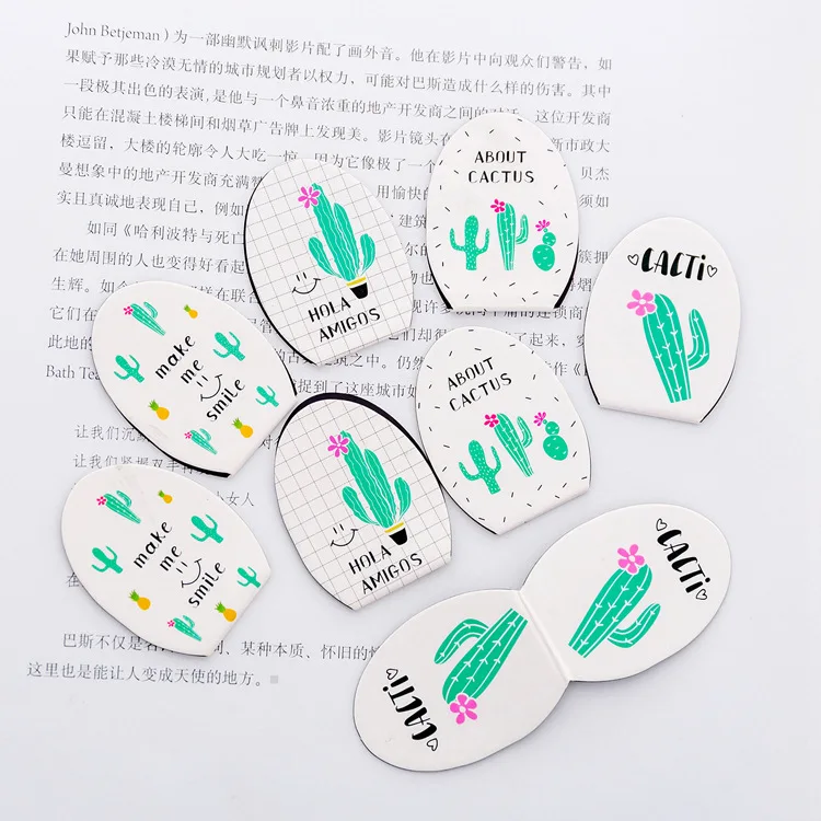 4 шт./партия * милый кактус Закладка на магните Книга маркеры подарок учителю