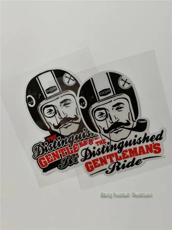 Retro the Distinguished Gentleman's Ride cafe rider stickers motorcycle sticker ACE helmet Vintage racing decals dirt bikes