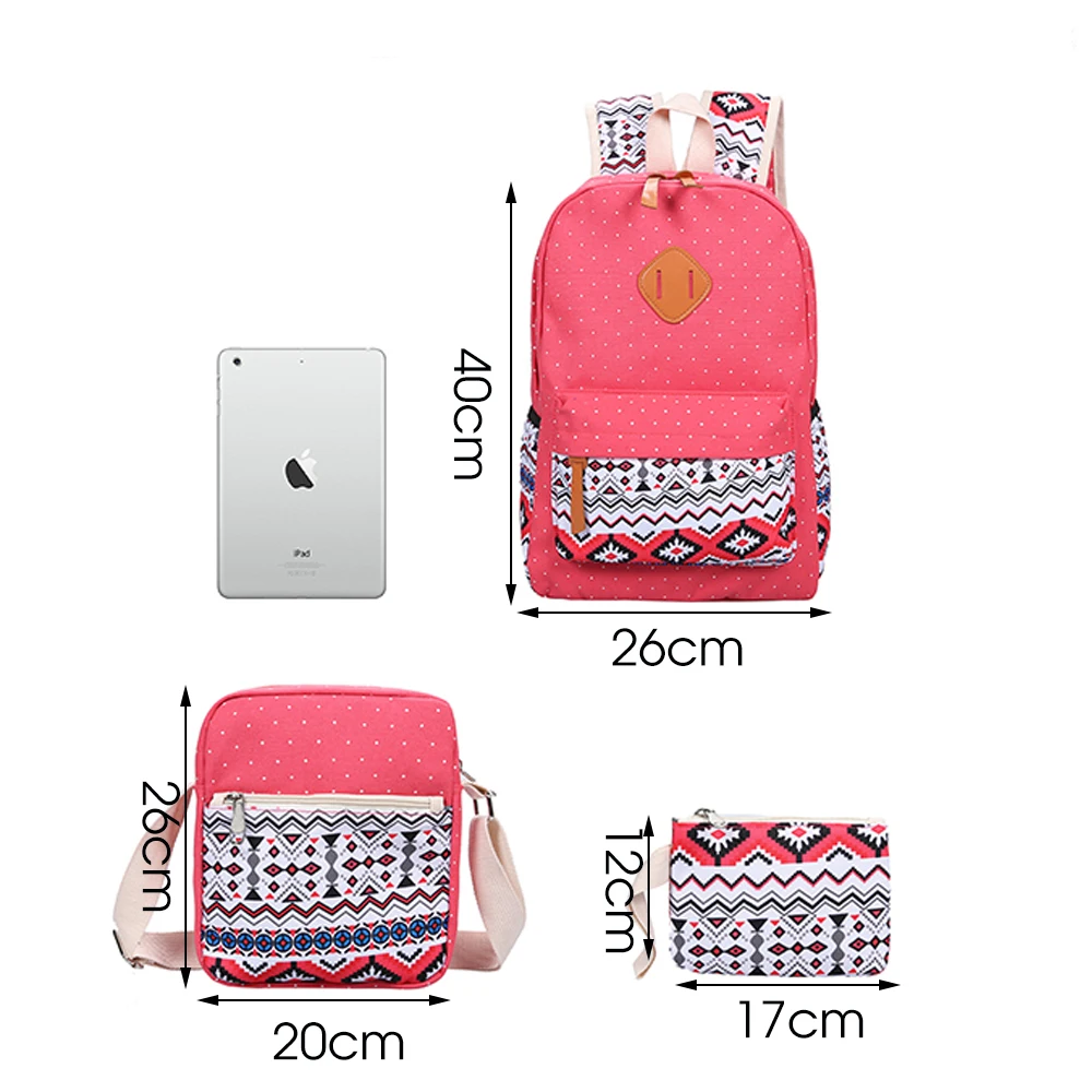 TTOU Стильный Холщовый Рюкзак с принтом женские школьные сумки для