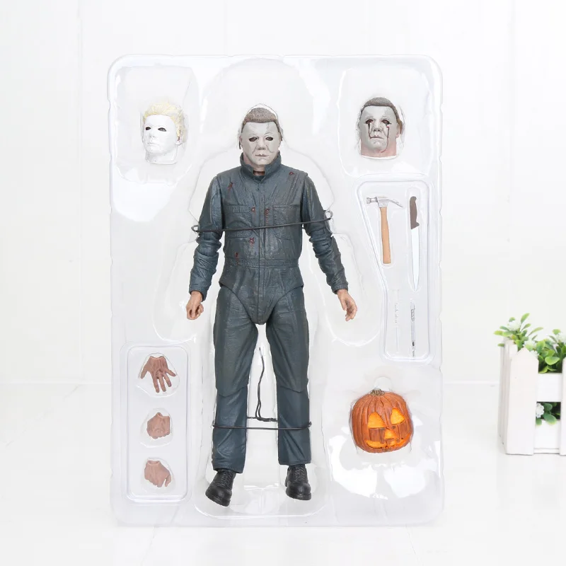 II without box 18 см NECA Хэллоуин конечная Лори строд ПВХ фигурка Коллекционная модель игрушки кукла подарок - Цвет: II without box