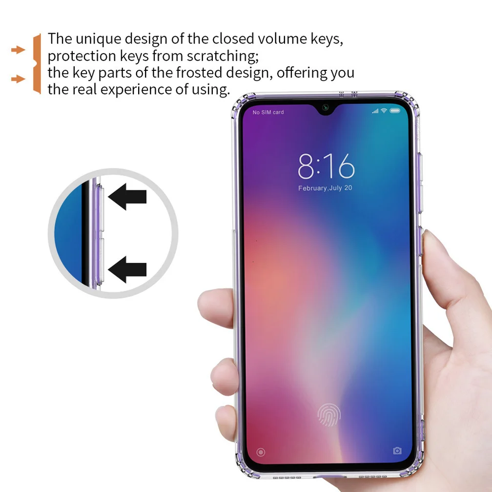 Для Xiaomi Mi 9 SE чехол Nillkin натуральный прозрачный силиконовый мягкий ТПУ чехол для Xiaomi Mi 9 SE чехол