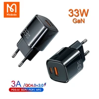 Mcdodo 33W GaN USB Type Charger Plug For iPhone Pro Max Xiaomi Notebook Portable Charger Fast Charging
