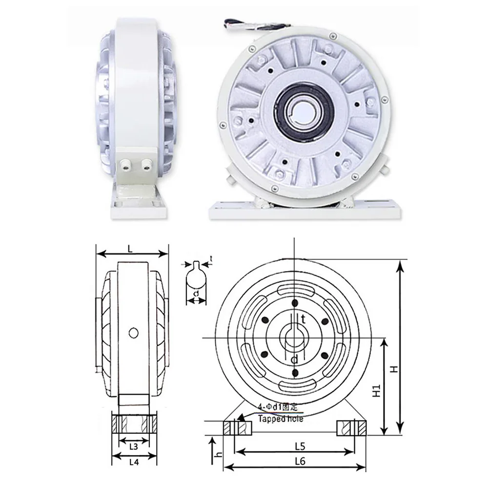 50 нм полый вал магнитный порошок сцепления обмотки тормоза для контроля
