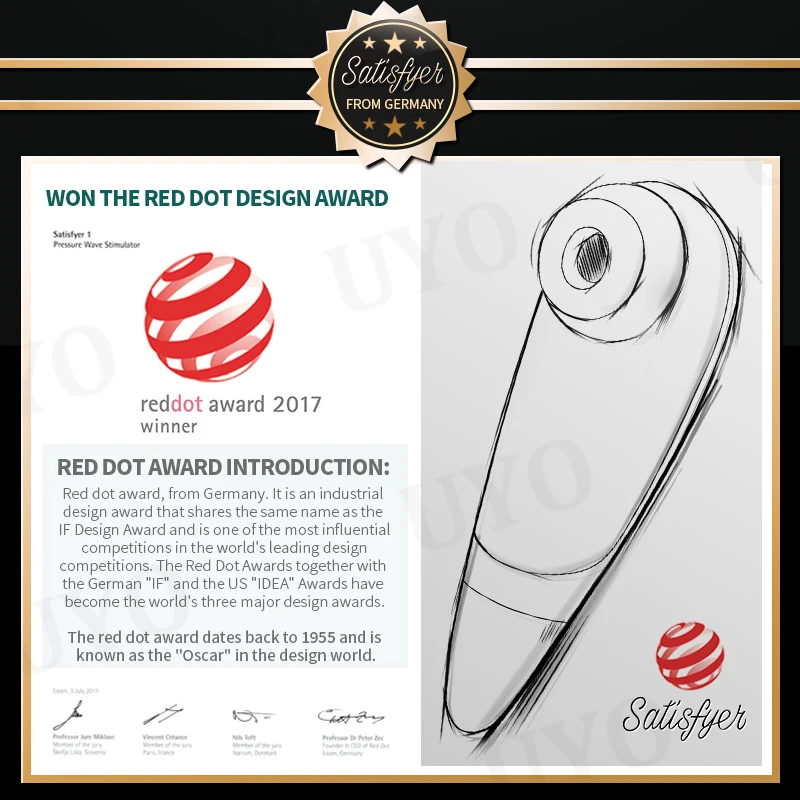 Немецкий присасывающий вибратор Стимулятор клитора точки g соска UYO женские