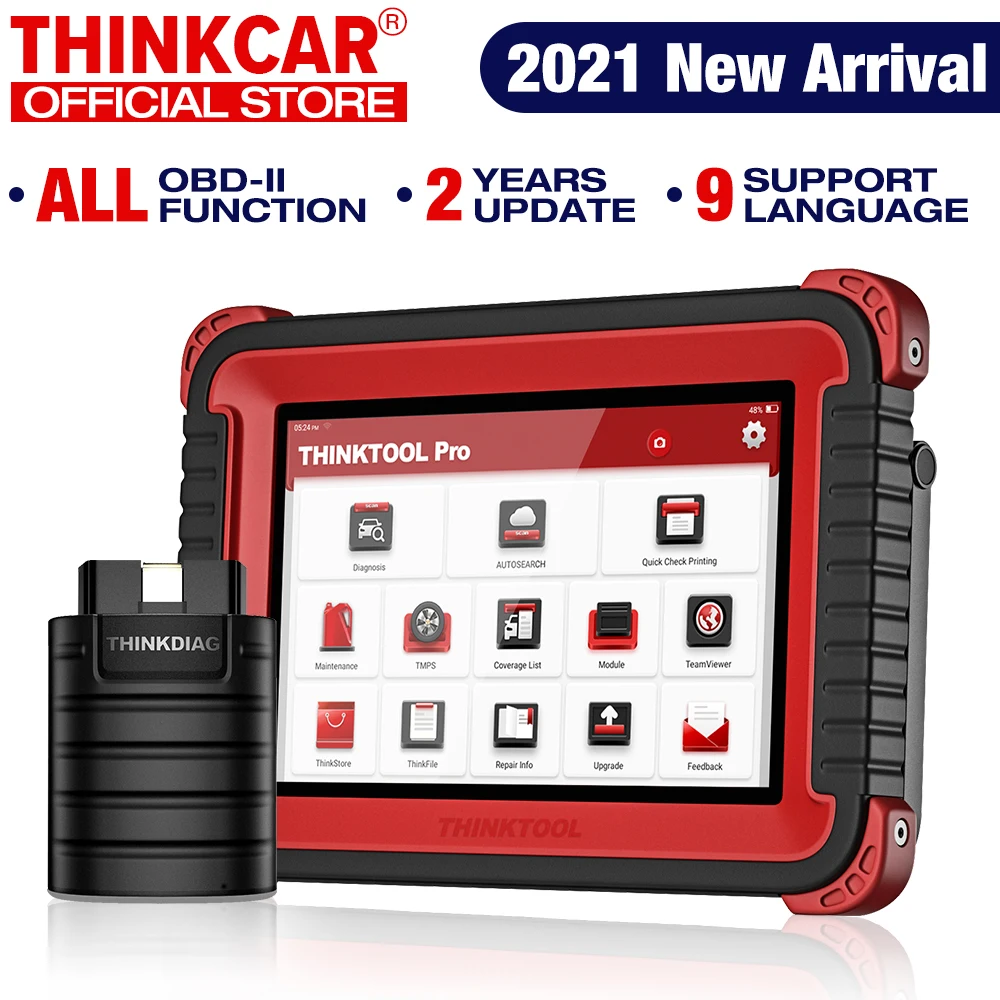 Thinkcar Thinktool Pro OBD2 Профессиональный полный диагностический инструмент сканер считыватель кодов Автомобильный сканер ЭБУ кодирование активное тестирование - изображение