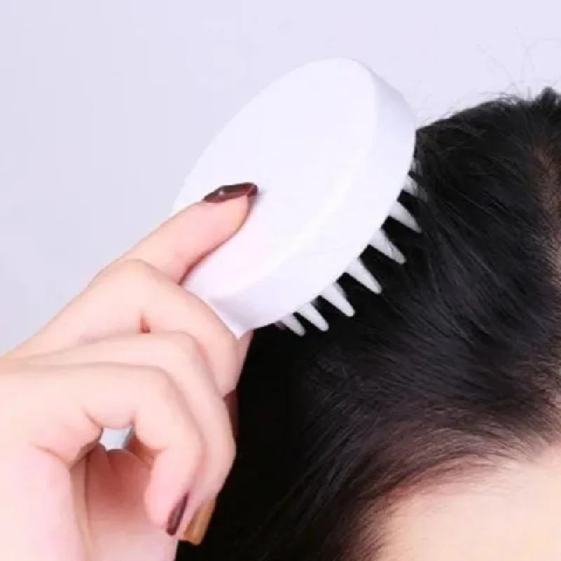 

Ins Multifunctional Shampoo Comb Massage Brush Foaming Device Protect Scalp Relax Soothe Massage Head Portable Home Massager