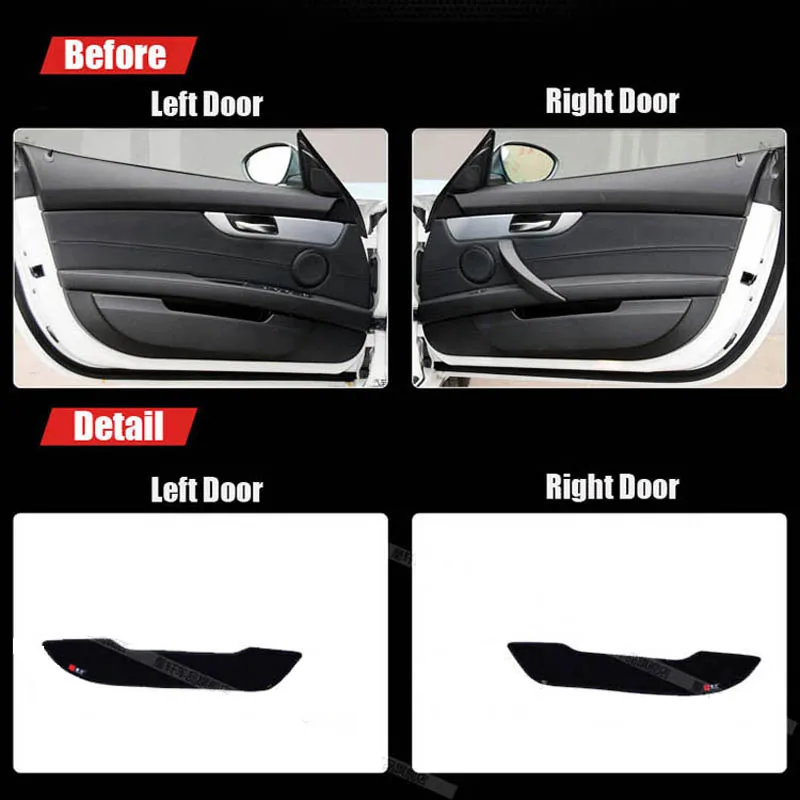 2 шт. декоративные коврики для дверей BMW Z4 2009 2013|for bmw|door protectionbmw decorations |