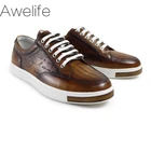 Мужская повседневная обувь; Обувь из натуральной кожи для взрослых; Модная мужская обувь; Коллекция 100% года; Мужская обувь для отдыха ручной работы; Оригинальный дизайн