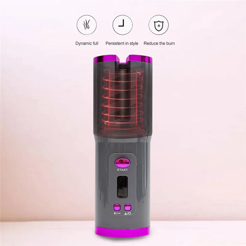 Плойка для завивки волос с ЖК-дисплеем зарядка от USB | Красота и здоровье