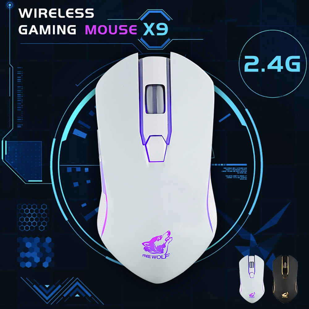 Беспроводная мышь VicTsing XW354, светодиодный, с подсветкой, RGB, USB, оптическая, эргономичная, бесшумная, перезаряжаемая, для компьютера, ноутбука, геймера