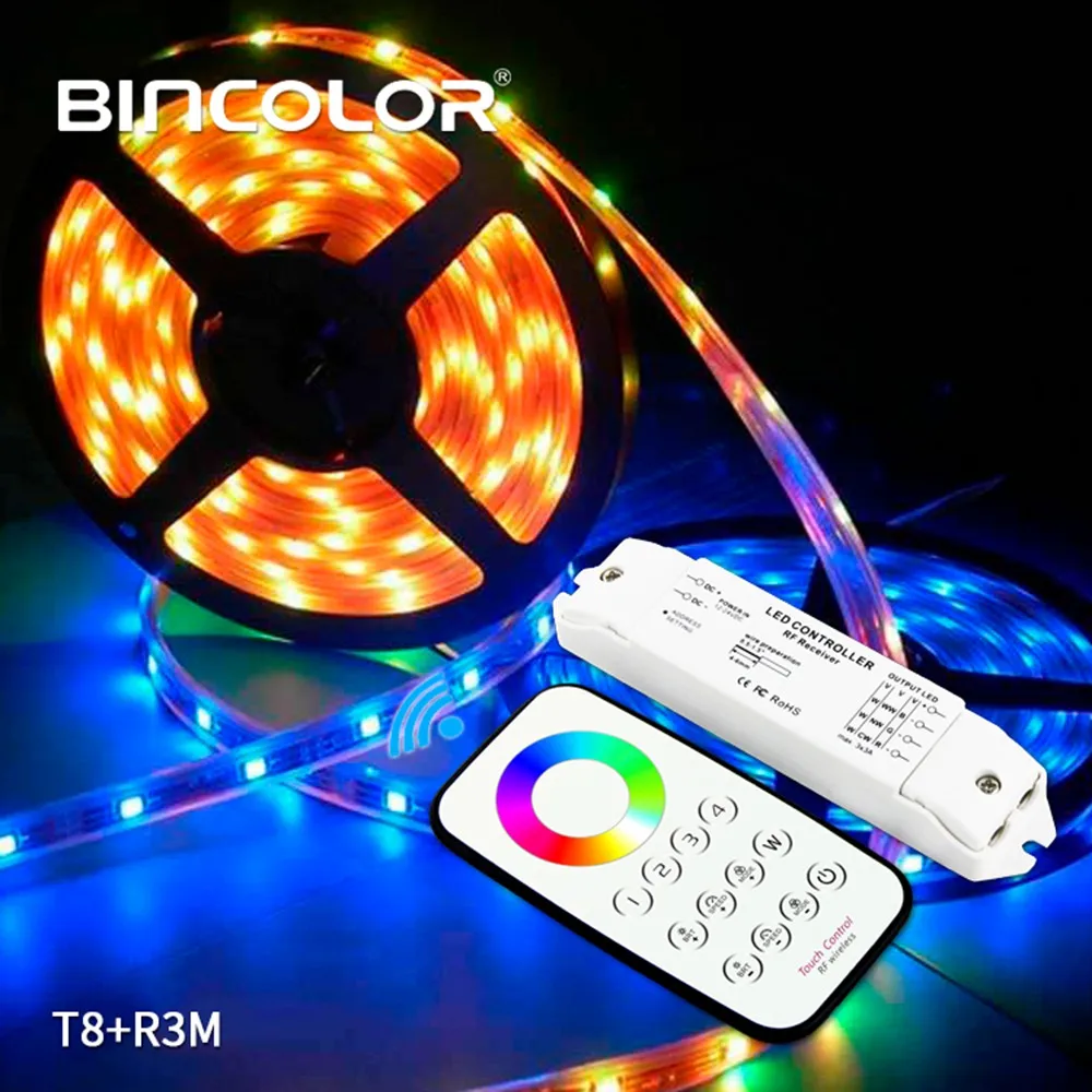 Пульт дистанционного управления для светодиодной ленсветильник Bincolor T8 RGB Max 3x3A