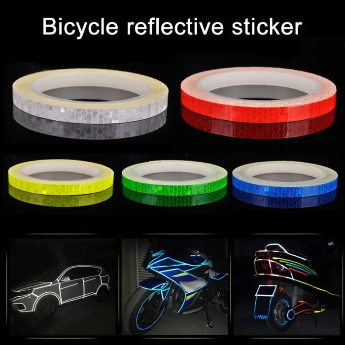 Светоотражающие наклейки для велосипедов MTB велосипед мотоцикл флуоресцентная наклейка Предупреждение предупреждение велосипедная лента CSL88