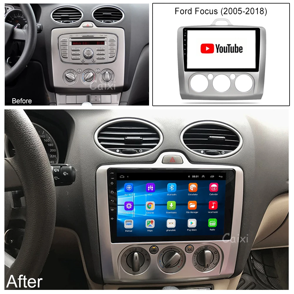 Магнитола CAIXI для Ford Focus 2 Mk 2004 2011 автомобильный мультимедийный видеоплеер