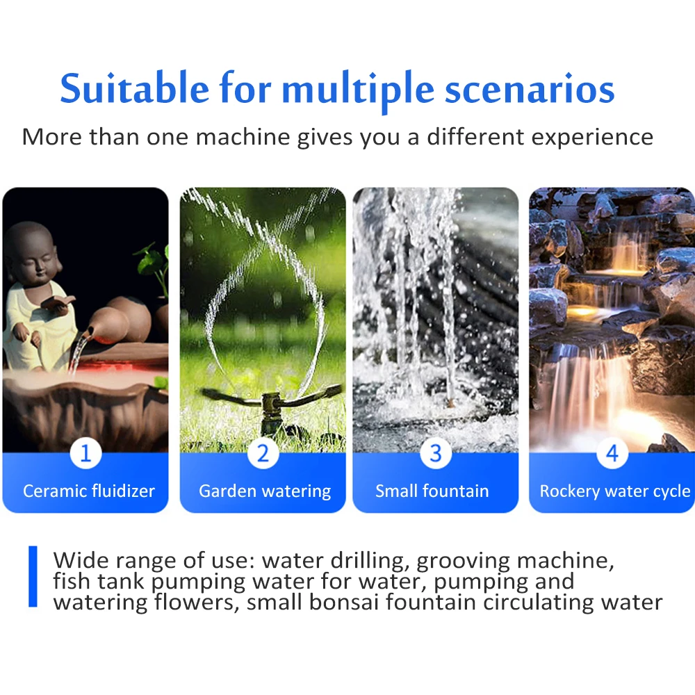 Погружная водяная помпа для аквариумов 1 м 5 в постоянного тока миниатюрный насос