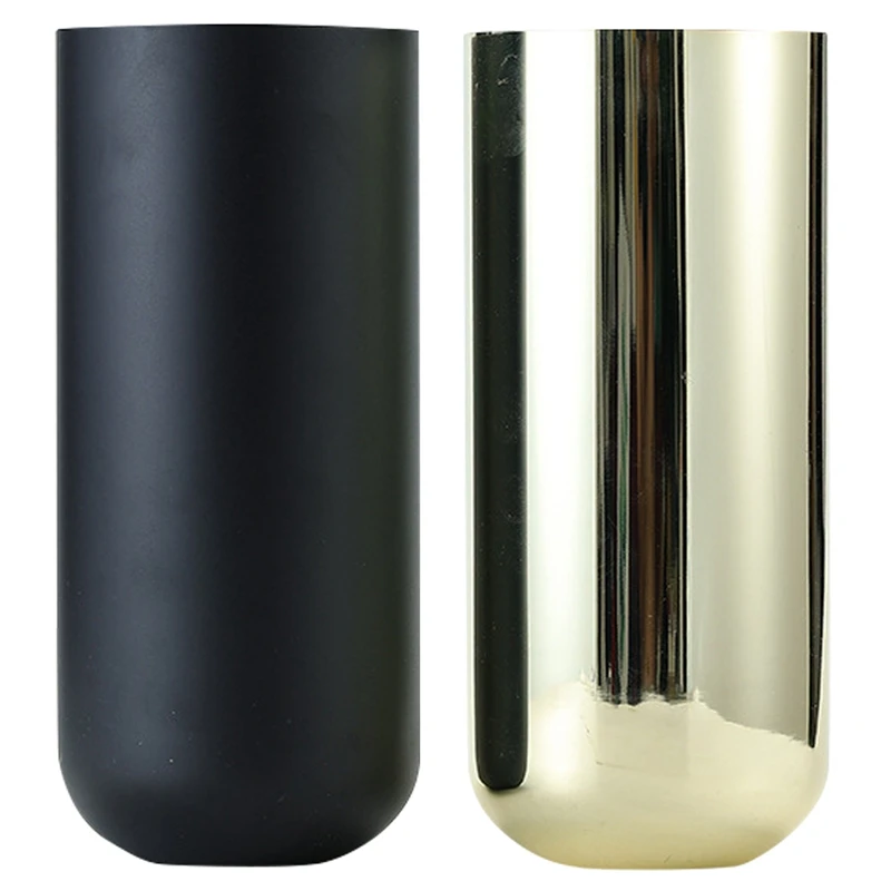 

Simple Modern Light Luxury Vase Stainless Steel Living Room Flower Arrangement Nordic Metal Table Decoration Ornaments