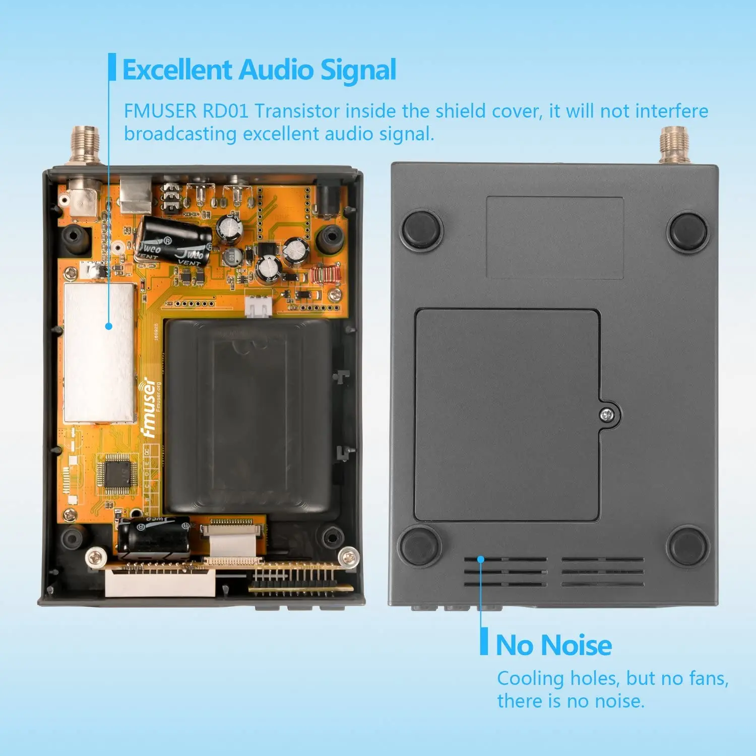 Fmuser FU X01B 1 Вт FM радио беспроводная трансляция аудио передатчик MP3 для автомобиля