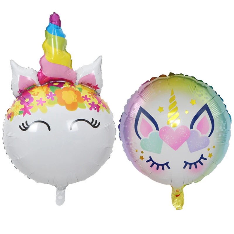 

Rainbow Unicorn Foil Balloons Cartoon Animal Helium Ballon Unicorn Birthday Party Decorations Kids Unicorn Party Globos Supplies