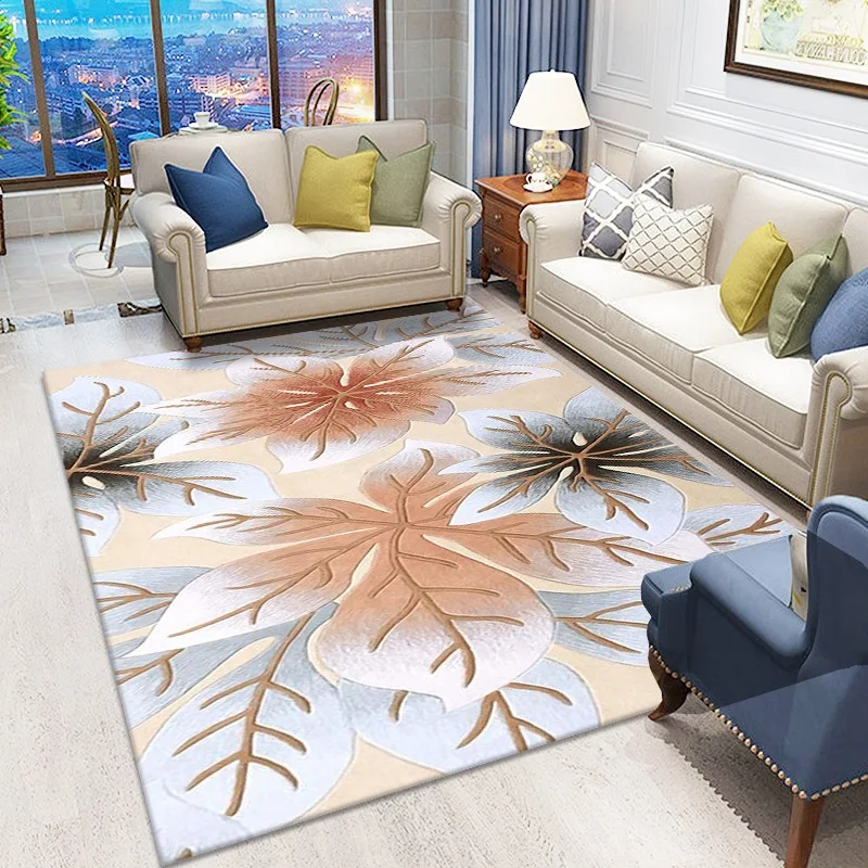 

Home Indoor Printed Decoration Area Rugs Bedroom Bedside Bay Window Sofa Floor Mat Anti-slip Carpet