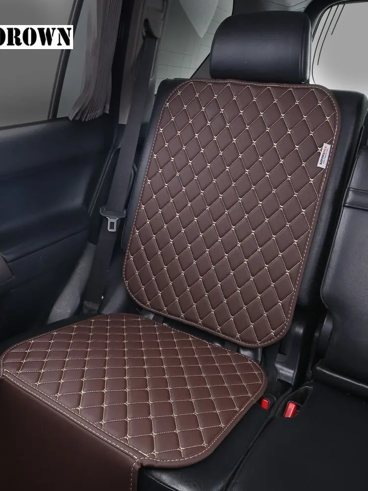 

AUTOROWN 3Д Защитная накидка из экокожи под детское автокресло Подложка на заднюю часть сиденья автомобиля для детей Чехол на сиденье в салон машины Накладка на сиденье из искусственной кожи Универсальный размер