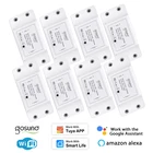 Пульт дистанционного управления, 1-8 шт., 10 А, Wi-Fi, таймер, поддержка Tuya Smart Life Gosund, приложение для автоматизации, работа с Alexa, Google Home