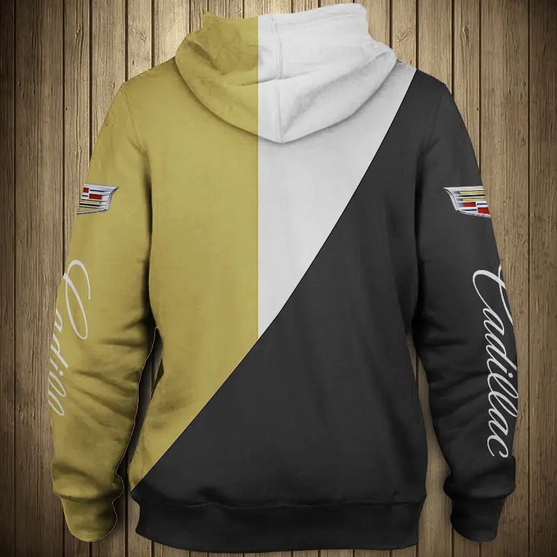 

2021 New Men's Spring and Autumn 3D Digital Printing Cadillac Logo Hoodie Casual Fashion Harajuku Top Hoodie