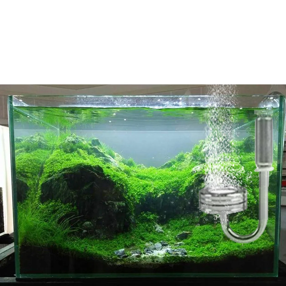 Система генератора CO2 для аквариума 2 л комплект из цилиндра нержавеющей стали с