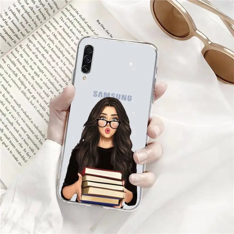 

Girl Boss Pink Women Phone Case Transparent for Samsung s9 s10 s20 Huawei honor P20 P30 P40 xiaomi note mi 8 9 pro lite plus