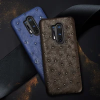 100 genuine ostrich leather phone case for oneplus 10 pro 8 pro 9 pro 9r 10r ace 9rt nord 7t pro 6t luxury cover for one plus 7