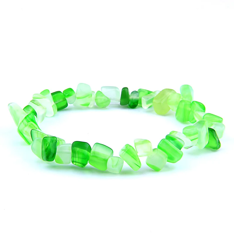 Комплект чакр от имеются сколы от камней бусины браслет для Для женщин драгоценные камни Для женщин кристалл кварца круглые бусины Браслеты браслеты ювелирные изделия Bealing подарок - Окраска металла: 6